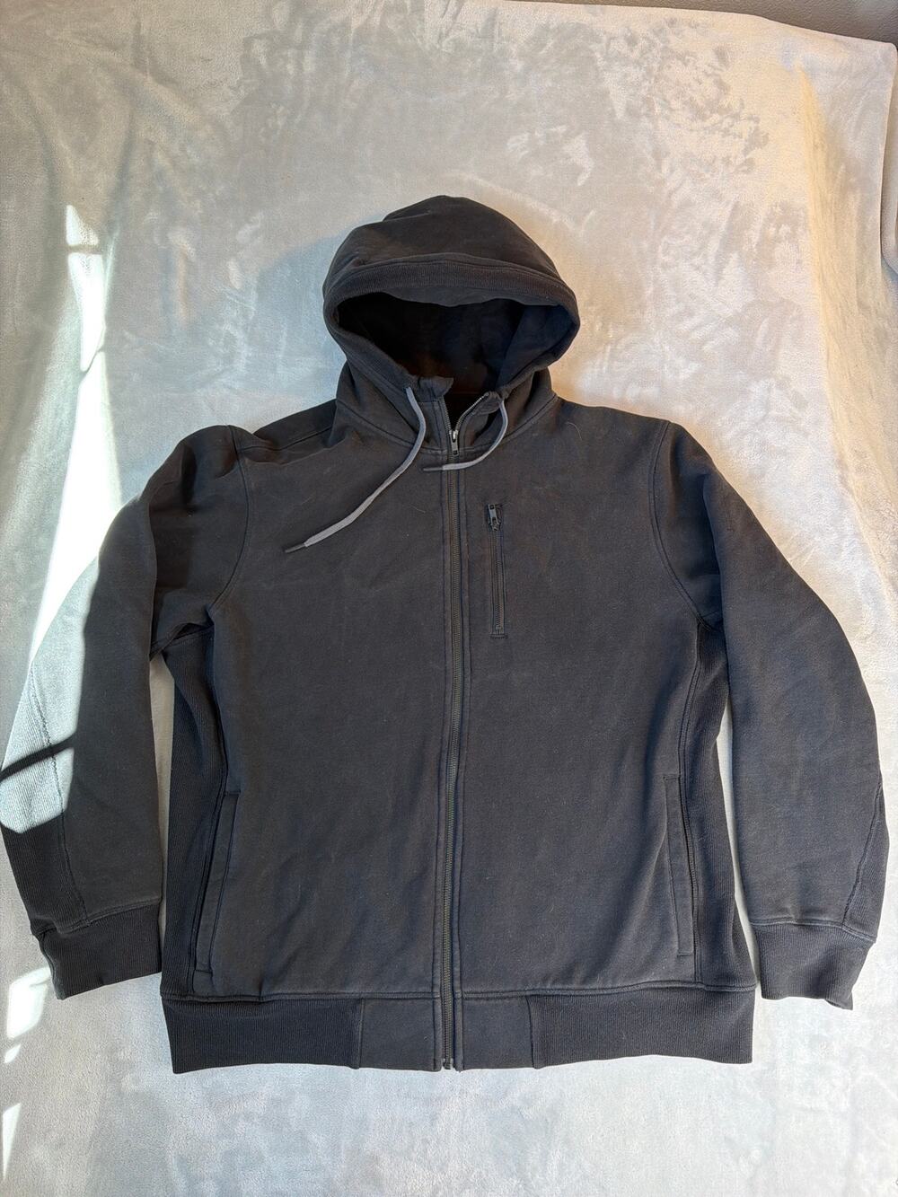 Lululemon Men's City Sweat Thermo Tech Fleece Full Zip Hoodie Black XXL TTG